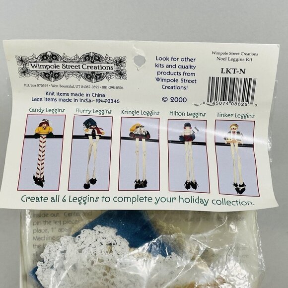 Vintage Wimpole Street Noel Leggings Kit Christmas Craft Handmade Art Easy Quick - Picture 7 of 8